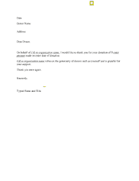 24 printable donation letter template