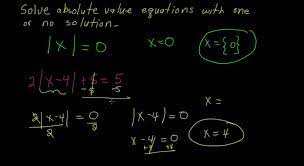 Absolute Value Equations With One Or No
