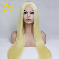 Repeated dyeable color, dark root available, can be wand curled. China Popular Platinum Blonde Human Hair Of Straight Full Lace Wig China Human Hair And Lace Front Wig Price