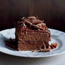 milk chocolate frosted layer cake