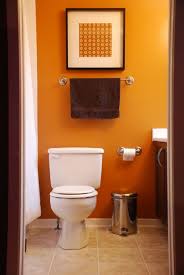 Bathroom Decoration Orange Wall Design Ideas For Small
