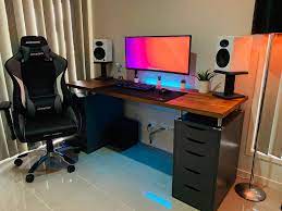 Just fantastic idea with that small drawer on the left. Finally Did The Ikea Desk Setup Album On Imgur