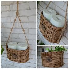 Hanging Basket For Storing Toilet Paper