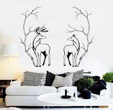 Vinyl Wall Decal Deers Couple Animals