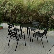 Garden Bistro Metal Slat Aluminium