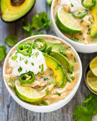 White chicken chili with cream cheese is the ultimate creamy comfort food! Crockpot White Chicken Chili Wellplated Com