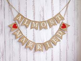 married wedding banner