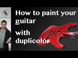 Guitar With Duplicolor Spray Cans