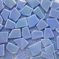 blue odd cut glass mosaic tiles