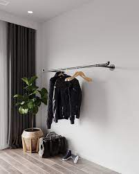 Wall Mounted Clothes Rack Garment Rack