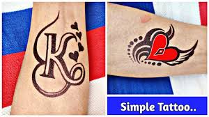 More images for k tattoo » Simple K Letter Tattoo And A Beautiful Heart Tattoo Youtube