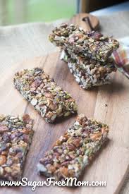Make these super easy healthy trail mix granola bars for snacks at home or on the go! Sugar Free Low Carb Granola Bars Grain Free
