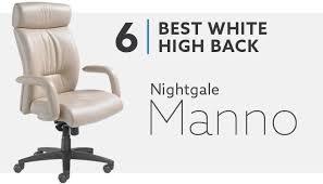 White faux leather desk chair. 10 Best White Office Chairs In 2021