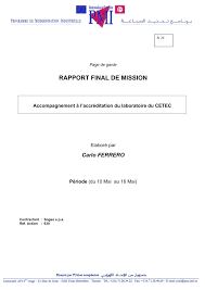 PDF) Accompagnement à l'accréditation du laboratoire du CETEC