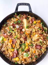 smothered cabbage with bacon creole