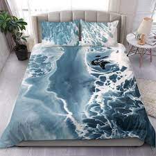 Perfect Blue Bedding Set Cover Ocean