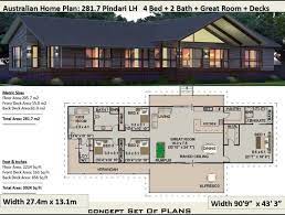 Sloping Land 4 Bedroom House Plan 281 7