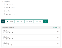Create A Math Quiz In Microsoft Forms