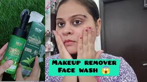 wow green tea makeup remover face wash