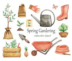 Spring Gardering Clipart Garden Tools