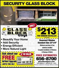 Glass Block Security Window Household