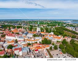 beautiful panoramic view of tallinn