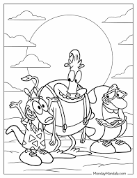 20 nickelodeon coloring pages free pdf