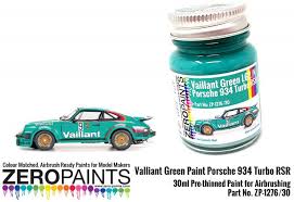 Valliant Green Paint Porsche 934 Turbo