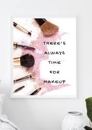 beauty makeup brushes e print