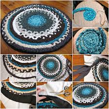 diy easy braided fabric rug diy tutorials
