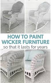how to paint wicker furniture that will