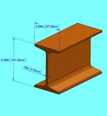 4 inch i beam 6 ft long s4 x 7 7