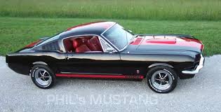 Phils 1965 Mustang Gt A Code Fastback Raven Black With Red