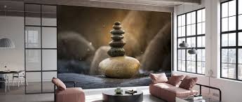 Stacked Stone Stone Wallpaper Wall Murals