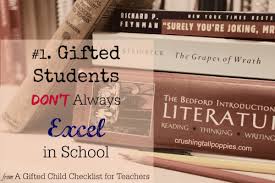 1 gifted students do not always excel