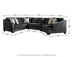 Details including subtle grid tufting and an exposed rail design give this richly tailored sectional standout character. Eltmann 3 Piece Sectional With Cuddler By Signature Design By Ashley Nis202010761 Missouri Furniture