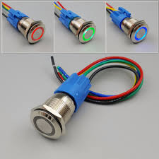 Easy to connect your 5 pin rocker switch with this wire set, have 5 female terminal and 3 male terminal, pls refer to wiring mapping to connect it to your. 19mm Waterproof Metal 12v Led 5pin Maintained Locking On Off Car Push Button Switch Wire Connector Switch Connector Switch Switchswitch Metal Aliexpress