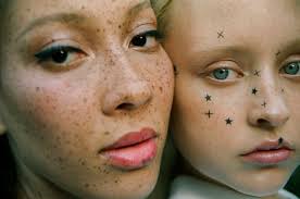 fake freckles are trending much to my