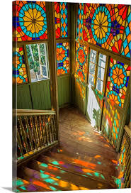 Stained Glass Staircase Wall Art
