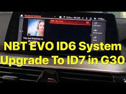 I am pretty sure that id5 is related to the new idrive menu. Nbt Evo Id6 System Upgrade To Id7 In G30 Youtube