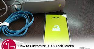 how to customize lock screen on lg g5