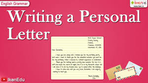 personal letter english grammar
