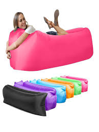 por candy colored inflatable sofa