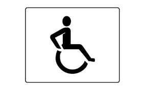 Stencil Disabled Wheelchair