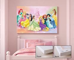 Princess Canvas Print Kids Bedroom Wall