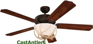 Budget lighting kits for ceiling fans make a lot of sense if you need to replace or upgrade an existing fan light. Quick Ship Items 52 Rustic Faux Antler Ceiling Fan Rustic Lighting And Decor From Castantlers Rustic Ceiling Fan Faux Antler Ceiling Fan