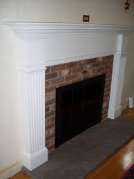 44 white fireplace mantel surround