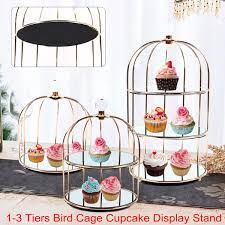 bird cage cupcake cake stand makeup