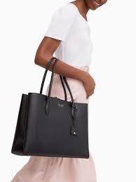 Kate Spade Handbags Womens Eva Large Tote Black Kateandgina