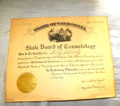 vine certificate state of california